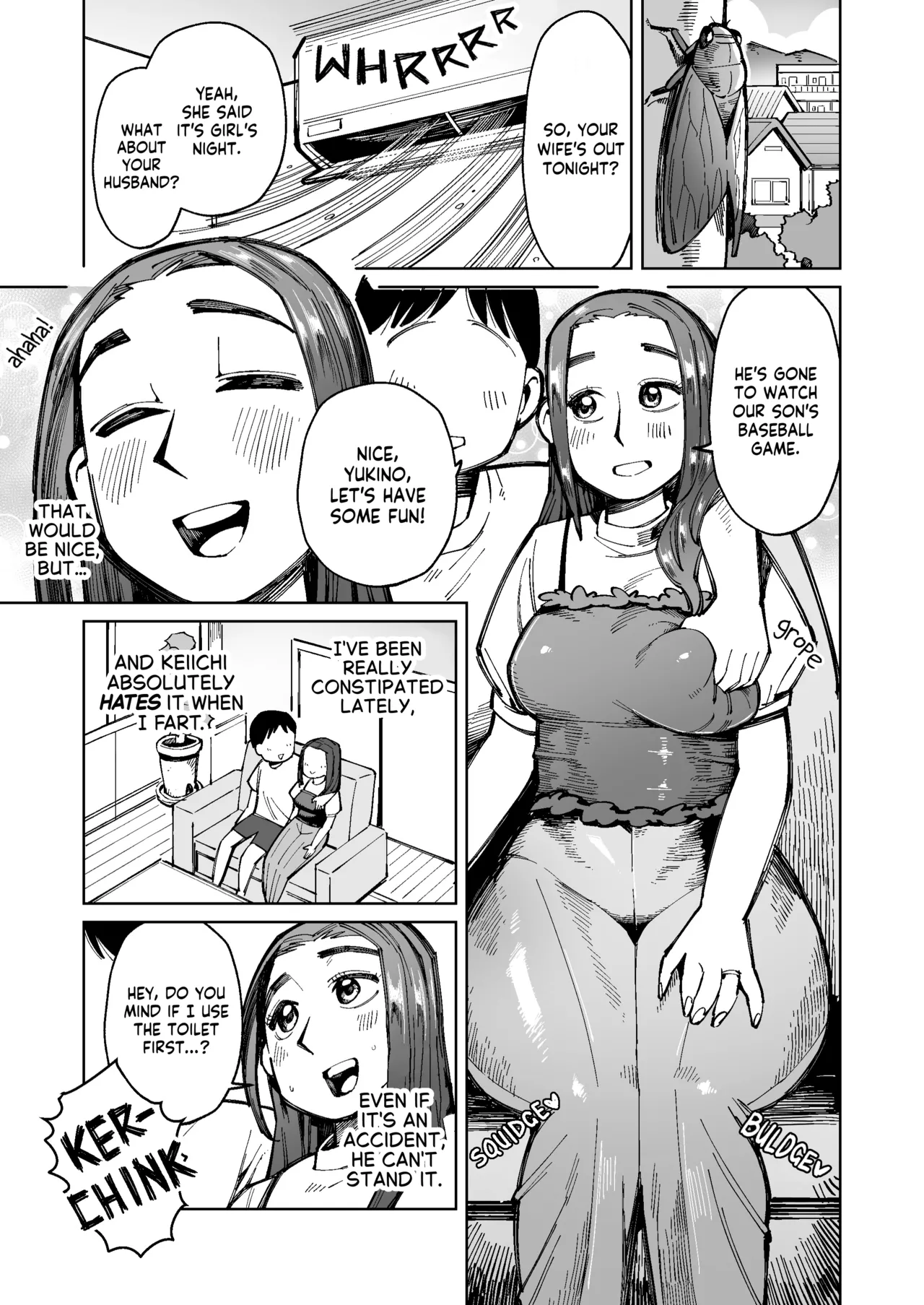 Furin ga Mitsukari Tairyou Dappun! Dekashiri Jouhin Tsuma no Matsuro Chapter 1 - page 1